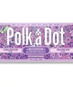 Buy PolkaDot Intense Dark Mushroom Chocolate Bar Online