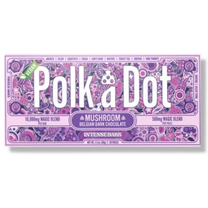 Buy PolkaDot Intense Dark Mushroom Chocolate Bar Online