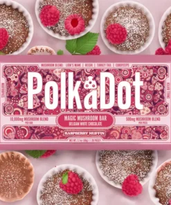 Buy PolkaDot Raspberry Muffin Mushroom Chocolate Bar online