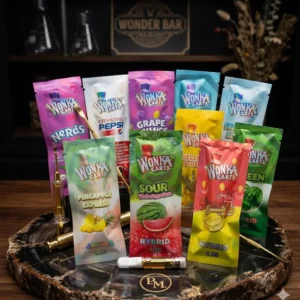 Buy Wonka Carts 1g THC vape cartridge with clear golden Wonka Oil distillate