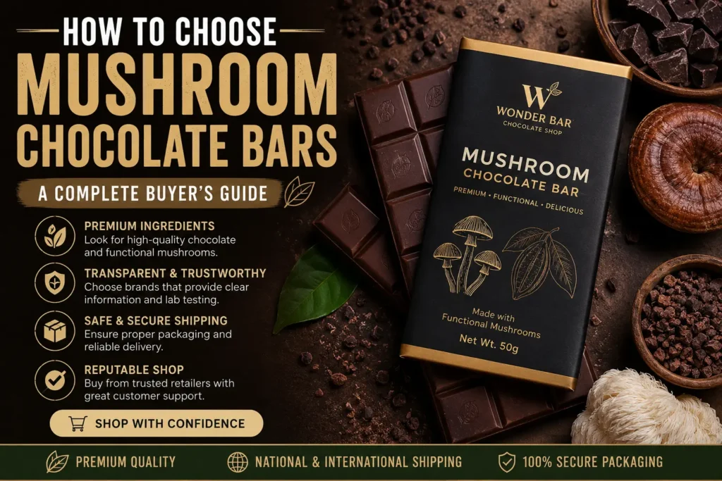 how to choose mushroom chocolate bars